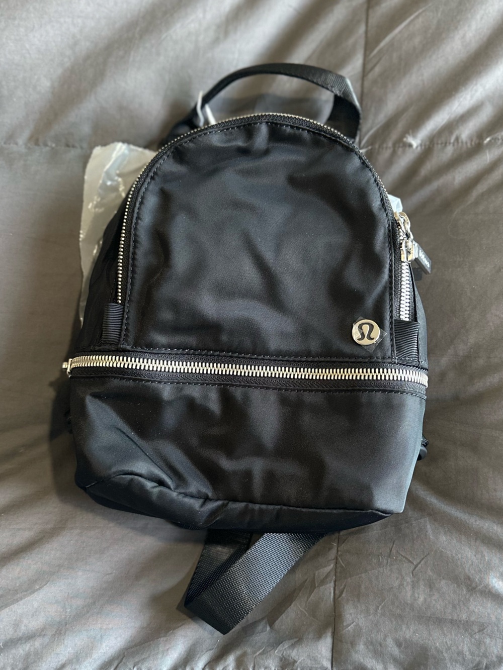 lululemon Black City Adventurer Backpack Micro with Silver Zipper
